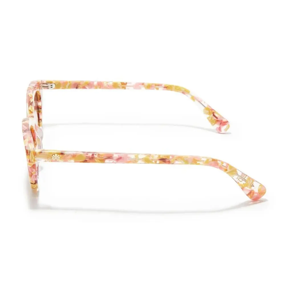 Lele Sadoughi Cat Eye Sunglasses Pink Orange Acetate New